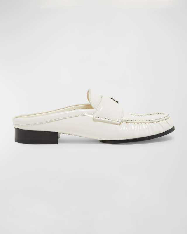 4G Patent Leather Mule Loafers